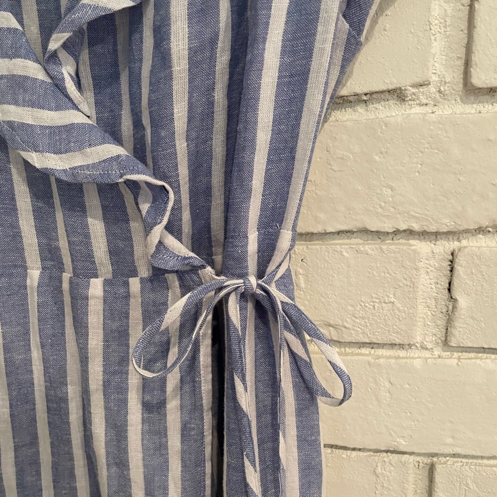 RAILS/NWOT/LOUISA WRAP DRESS/
Juneau Stripe/SZ Med/$45/linen blend - Picture 3 of 8